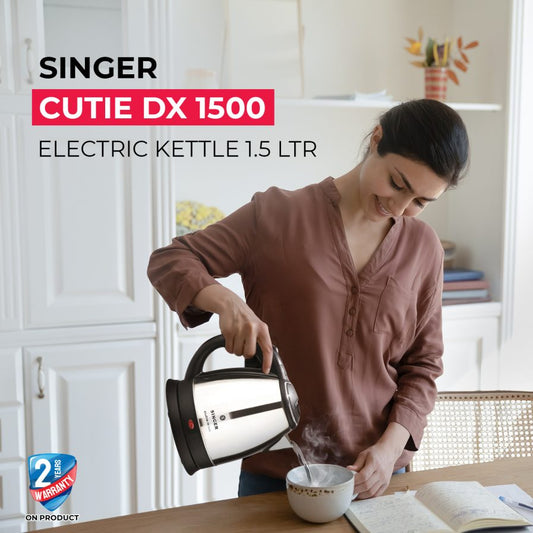 Singer Cutie DX Electric Kettle 1.5 Ltr- 1500 Watts