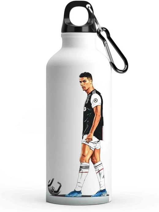 TGC Aluminium Personalized Photo And Name Customized Sipper For Gym, School Or Office- Engrave Your Name On Water Bottles For Kids & Adults (650 Ml- White Bottle)