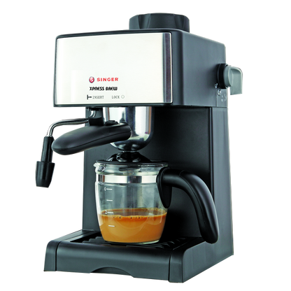 Singer Xpress Brew Espresso Cappuccino Coffee Maker (800 Watts Black)