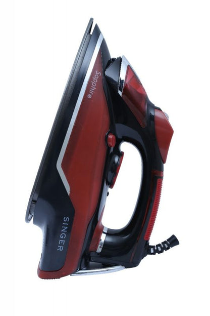 Singer Sapphire 1600-Watt Steam Iron (Red and Black)