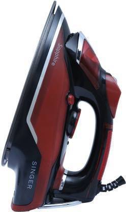 Singer Sapphire 1600-Watt Steam Iron (Red and Black)